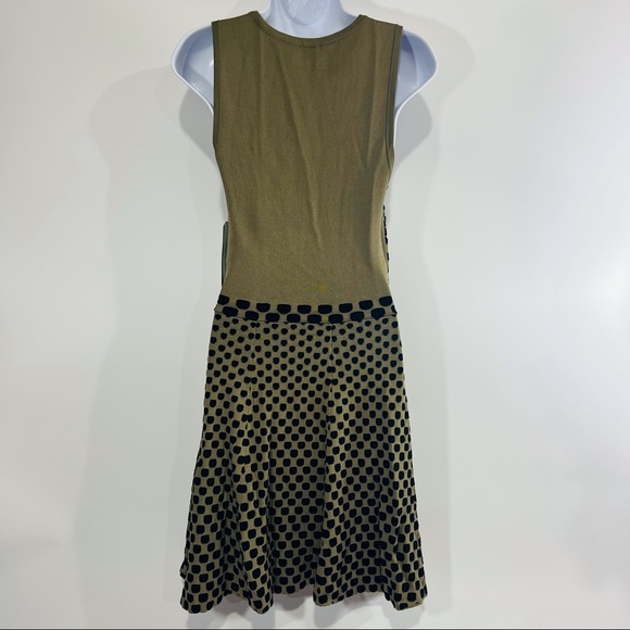 Nicole Miller Pixel Dot Jacquard Fit & Flare Dress NWT - Picture 2 of 6